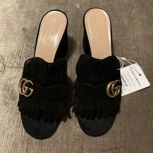 Gucci Marmont High Heel Sandals sz 39.5